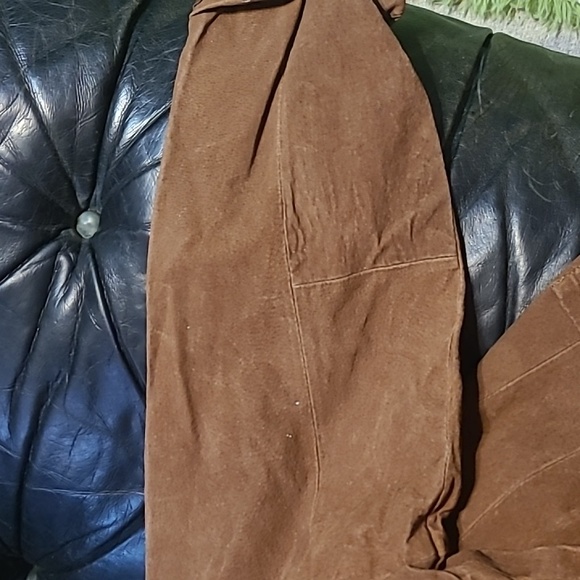 Real Tan Suede Leather Jacket by JL Studio size 24w - Picture 9 of 9